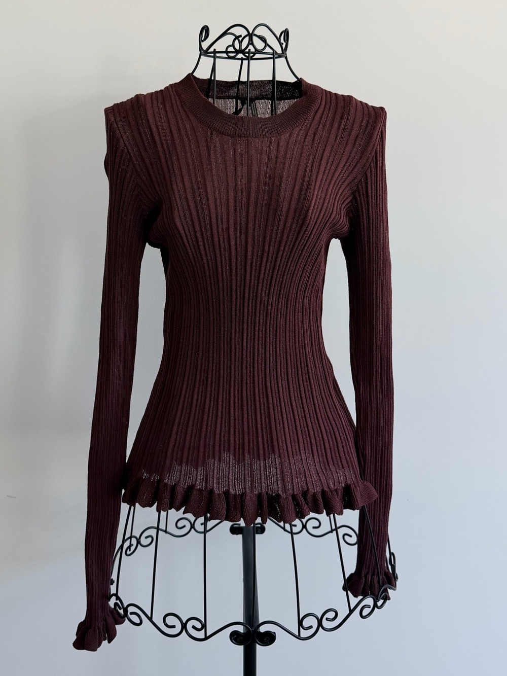 Anthropologie Ribbed Layering Top